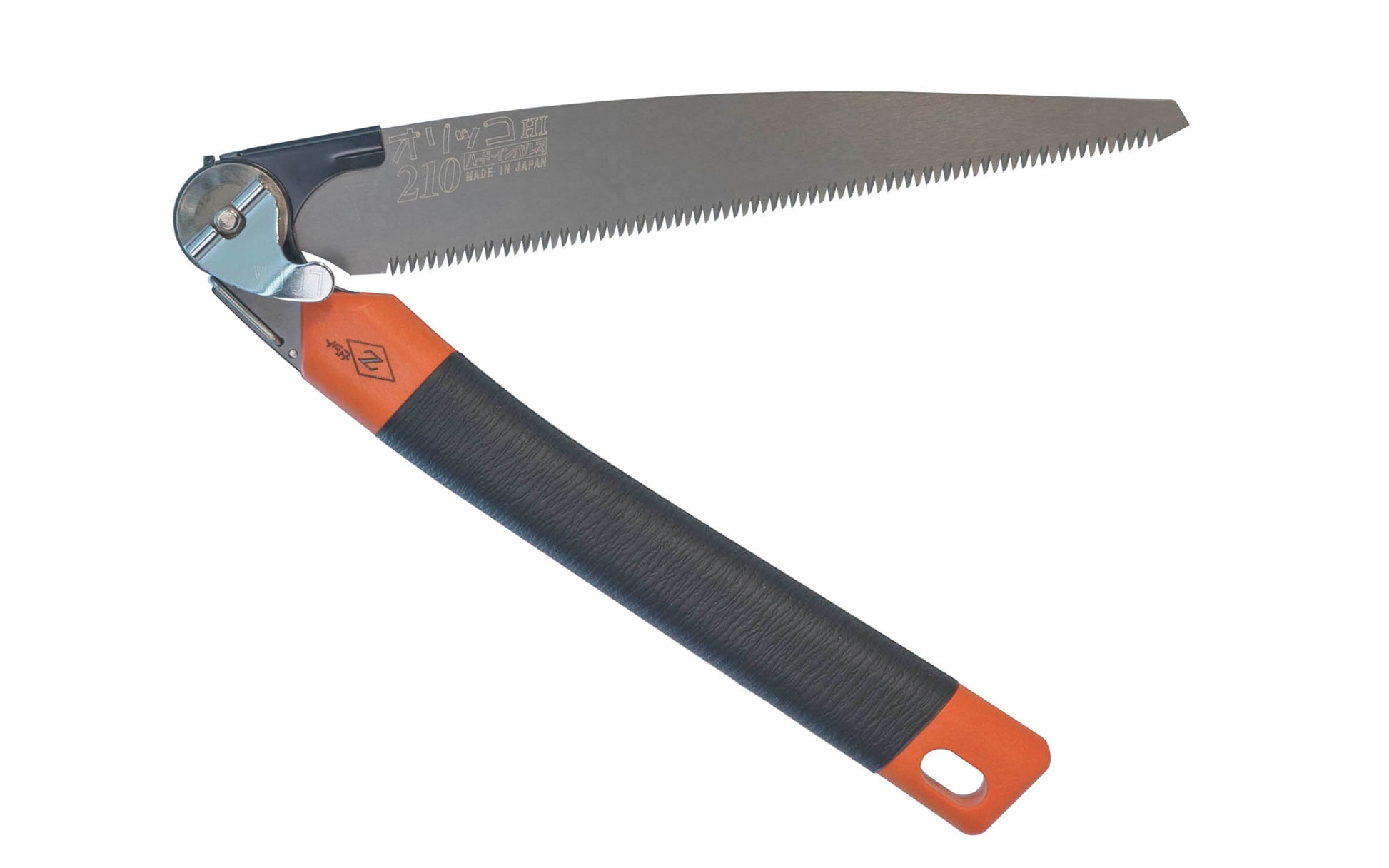Made in Japan · Crosscut Teeth: 12 TPI ~ Great multi-purpose saw ~ Foldable blade with locking mechanism ~ Overall Saw Length: 18-3/4" ~ 1-7/16" narrow blade - good for tight areas ~ Teflon coated blade helps prevent blade from staining ~ Blade is removable ~ Great for both dry & green woods