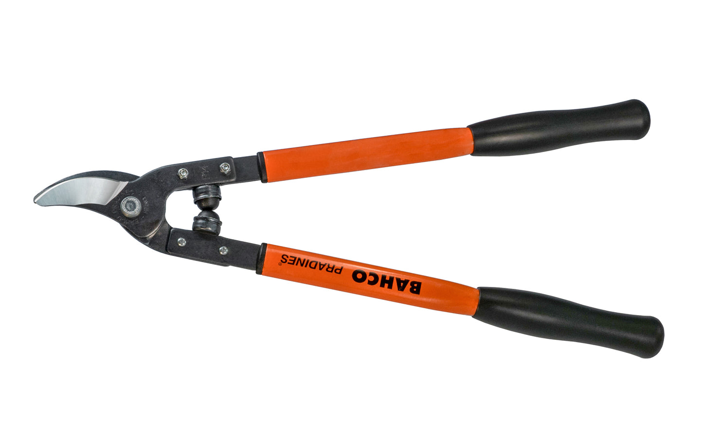 Bahco 20" Professional Bypass Loppers with Steel Handles. For pruning soft & green wood mainly in vineyards & orchards. Very sharp, professional ground blades ensure a clean cut. "California" style with narrow cutting head for easy access & quick, precise cuts. Model P14-50. Made in France. 7311518324667