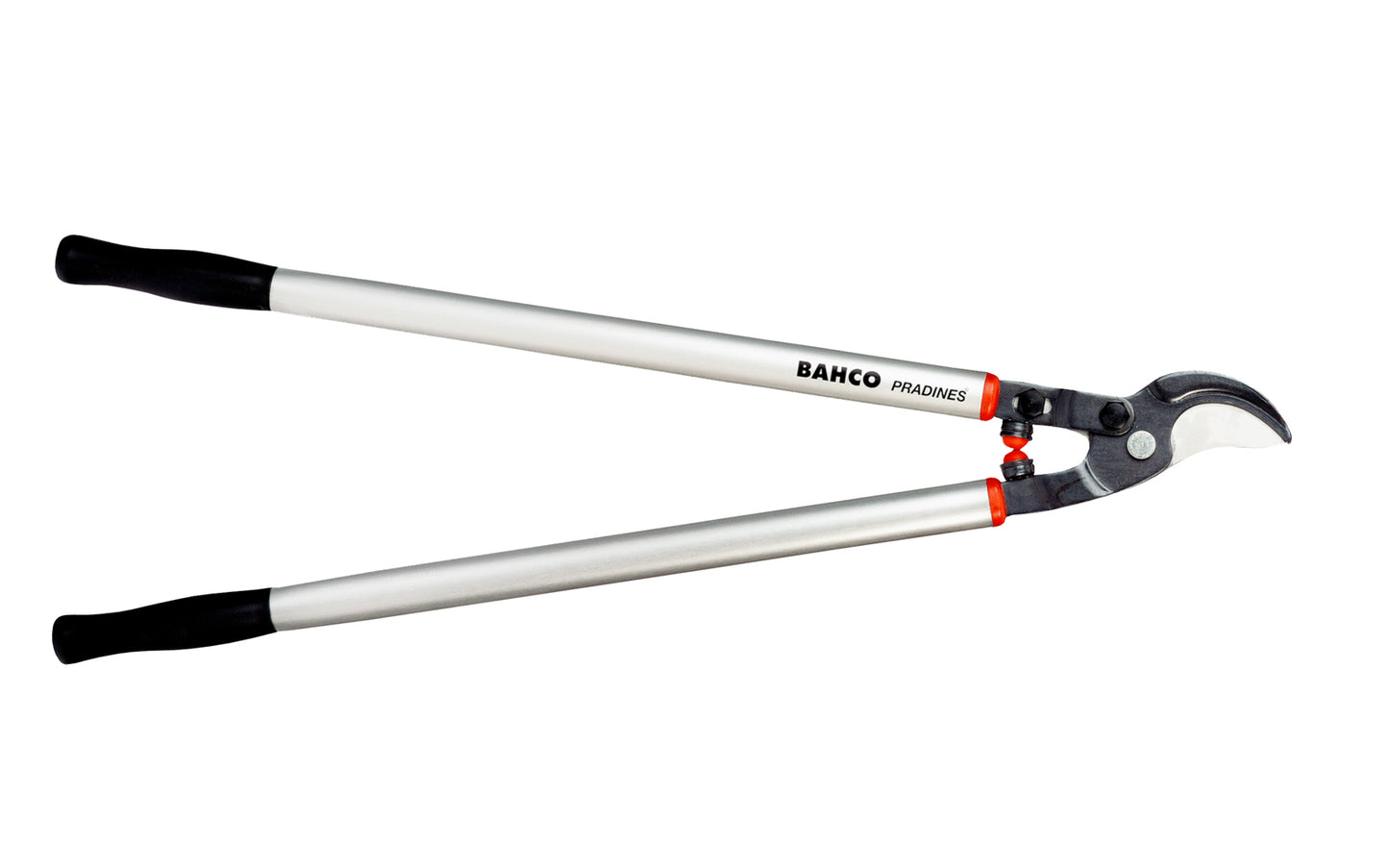 Bahco 32" Professional Bypass Loppers with Aluminum Handles are long reach bypass loppers excellent for use on fruit trees & in the orchard. Great loppers for landscaping work. Long & lightweight handles are good for overhead cutting. Fully-hardened cutting blade. Model P280-SL-80. Made in France. 