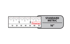 FastCap FlatBack Tape Measure ~ 16' - Burn One - Model No. PMS FLAT BURN1 - Burn space at the beginning of the scale - Zero line for absolute precision