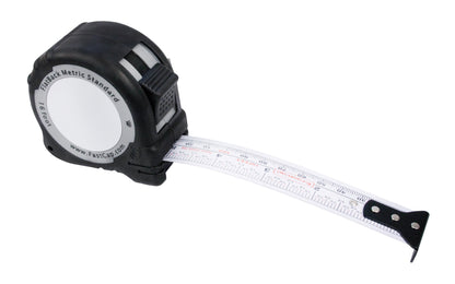 FastCap FlatBack Tape Measure - Metric & standard measurements identifying increments down to 1/16" & millimeters ~ 16' - Model No. PMS-FLAT16