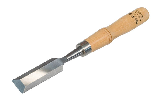 Buck Bros 1" Firmer Wood Chisel ~ 306 - Made in USA - Made in Massachusetts ~ 1" width - Drop Forged - Hardened & Tempered - Tapered Blade for balance - 1" size - Buck Firmer Chisel - Beveled Edges