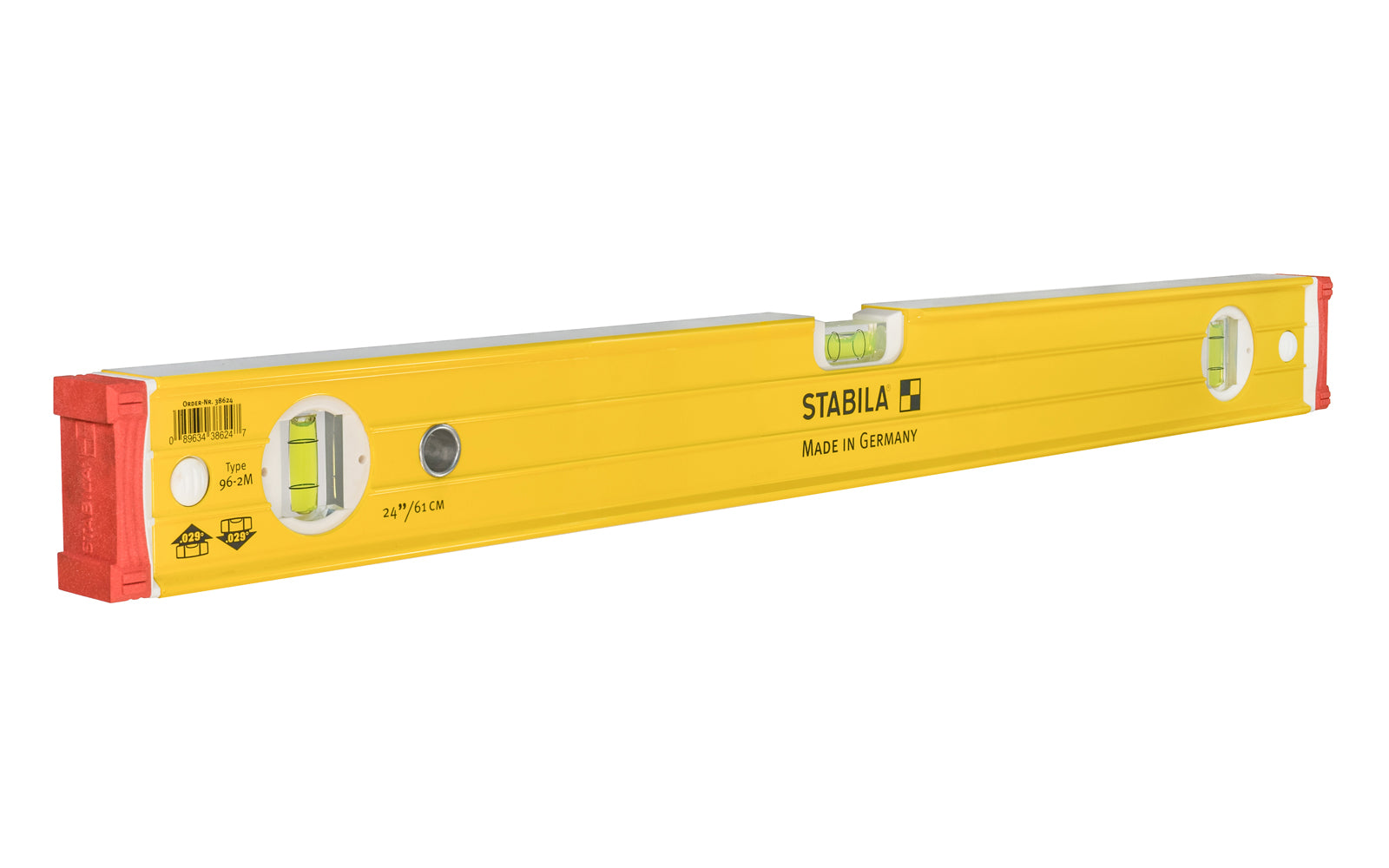 Stabila 24" (61 cm) Magnetic Level ~ Type 96-2-M - No. 38624 ~ Made in Germany
