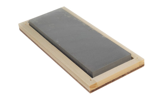 Hard Arkansas Bench Stone with Wooden Box ~ 6" x 2" x 1/2" - Made in USA ~ Super-fine stone that is satisfactory for the final edge on woodworking cutting tools & knives - Model No. FAB-62