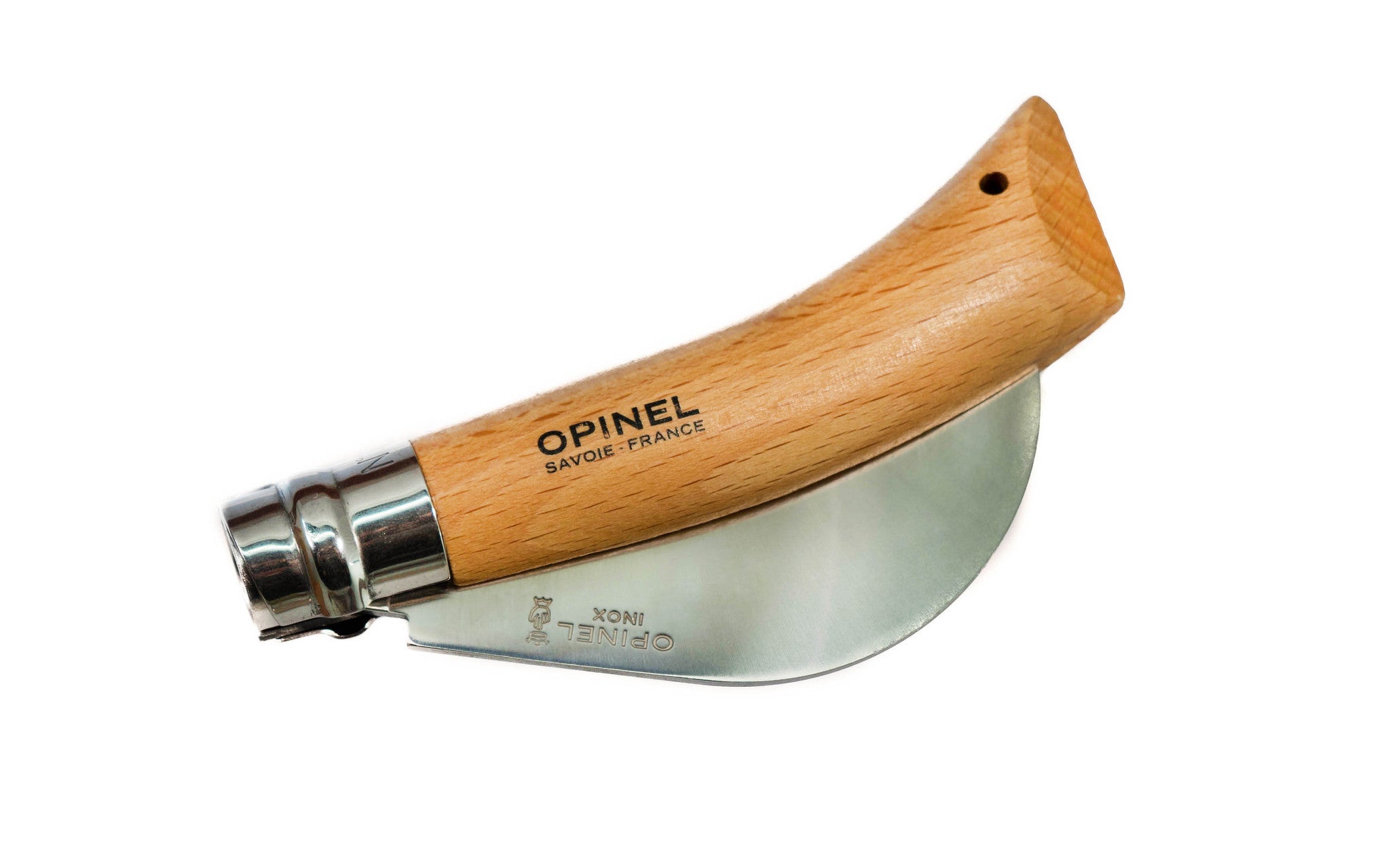 Opinel Stainless Steel No. 10 Pruning Knife ~ Folded Position & Locked