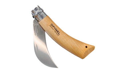 Opinel Stainless Steel No. 8 Pruning Knife ~ Foldable Blade ~ Made in France