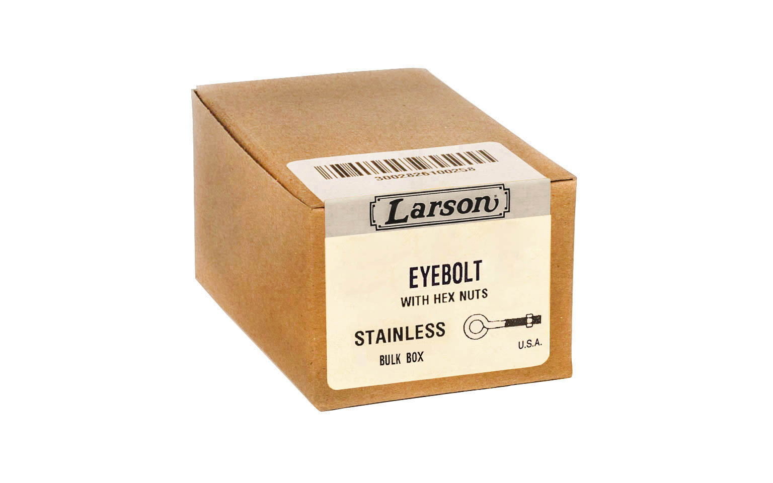 Bulk Box (10) Stainless Steel Eyebolts ~ 1/2-13 Thread - Made in USA