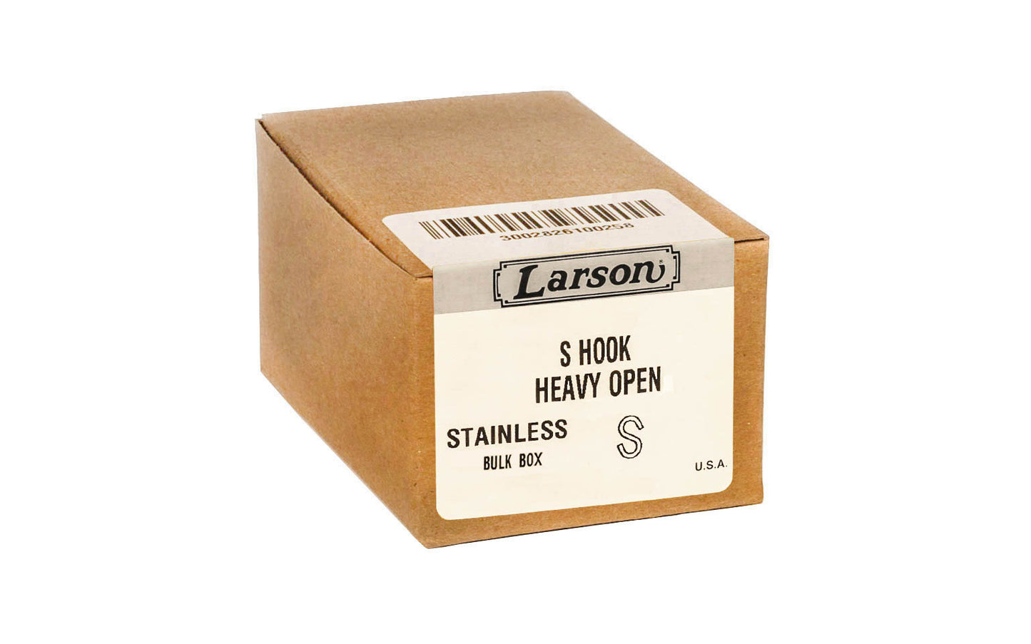 Bulk Box of Stainless Steel S-Hooks ~ Heavy Duty - Made in USA