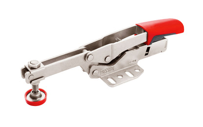 Model No. STC-HH50 ~ Auto-adjust Toggle Clamp by Bessey automatically adjusts to variations in the work piece height while maintaining clamping force, & has an adjustable clamping force based on the adjusting screw in the joint - Allows clamping force adjustment from 25 to 550 lbs. Holding capacity up to 700 lbs  - 091162140000