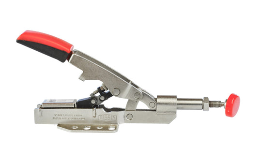 Model No. STC-IHH25 ~ Auto-adjust Toggle Clamp by Bessey automatically adjusts to variations in the work piece while maintaining clamping force, & has adjustable clamping force based on the adjusting screw in the joint - Allows clamping force adjustment from 25 to 550 lbs. Holding capacity up to 700 lbs - 091162140024
