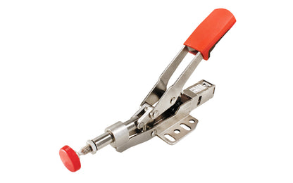 Model No. STC-IHH25 ~ Auto-adjust Toggle Clamp by Bessey automatically adjusts to variations in the work piece while maintaining clamping force, & has adjustable clamping force based on the adjusting screw in the joint - Allows clamping force adjustment from 25 to 550 lbs. Holding capacity up to 700 lbs - 091162140024