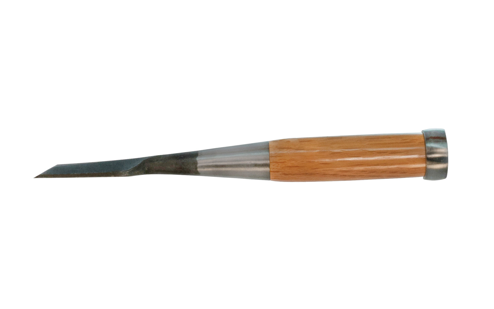 High quality Japanese Seigen Saku socket chisel 42 mm (1-5/8") with high-grade Japanese laminated steel. The whole chisel itself has a well-balanced feel when in your hand with it's long blade, making it ideal for woodworkers. The beveled edges help the chisel work with accuracy in tight spots. Made in Japan.