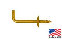 Solid Brass Shoulder Hook - Made in USA