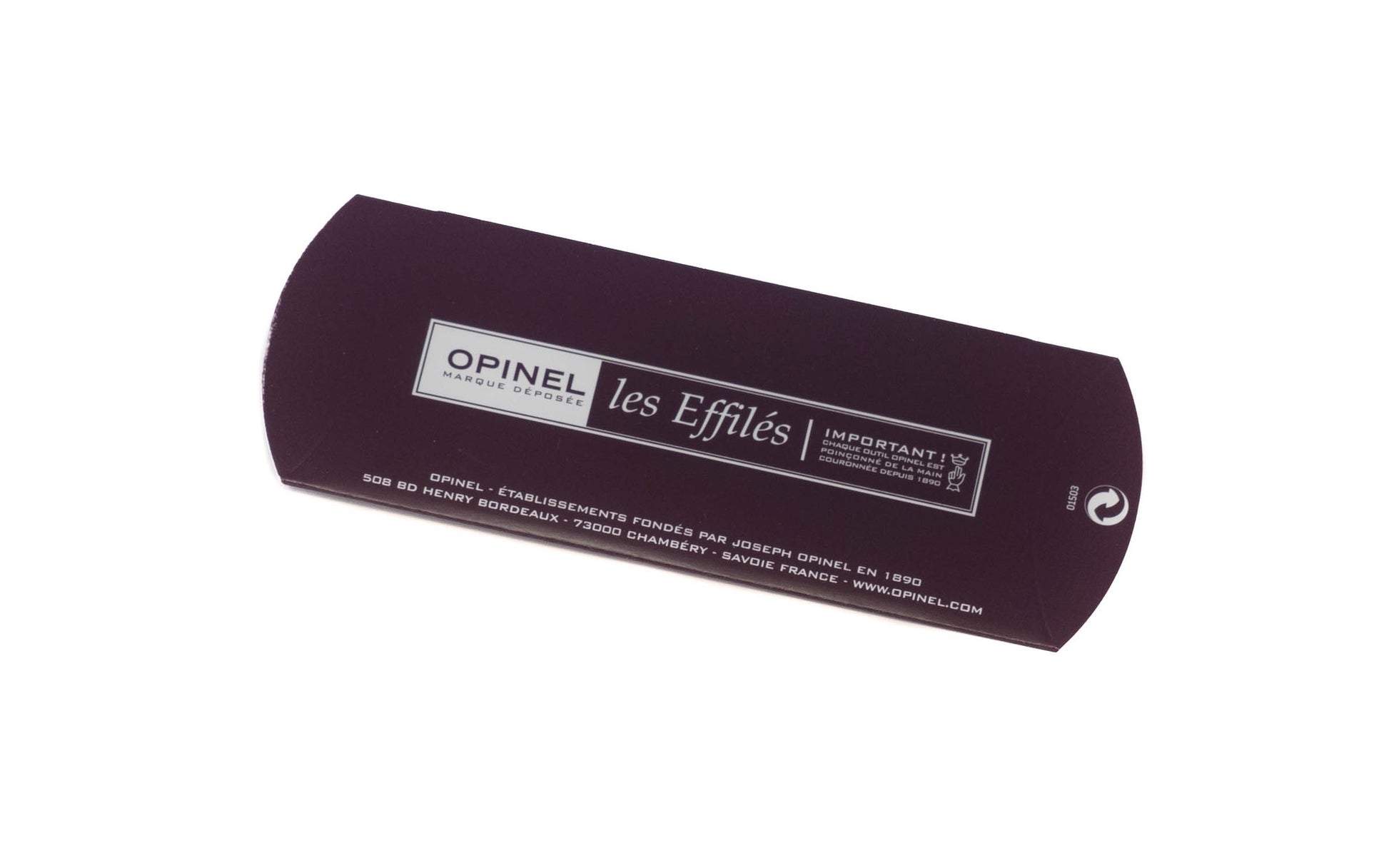 Opinel Stainless Steel "Effilés" Slim Knife ~ Gift Sleeve