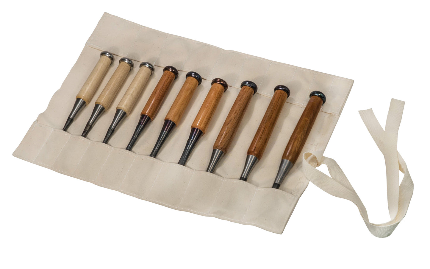 Made in Japan · Traditional holder for chisels & tools ~ 20 pouch slots ~ Great for protection ~ Made of genuine canvas material