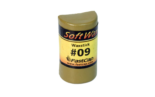 FastCap #09 SoftWax Refill Stick is great for color matches, shading & blending in finished wood. Repairs & hides small holes & scratches - Dark Tan ~ Model No. WAX09S ~ Made in USA ~ 663807981097