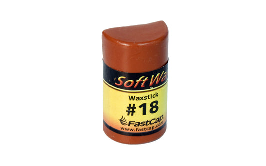 FastCap #18 SoftWax Refill Stick is great for color matches, shading & blending in finished wood. Repairs & hides small holes & scratches - Orange Brown Color ~ Model No. WAX18S ~ Made in USA ~ 663807981189