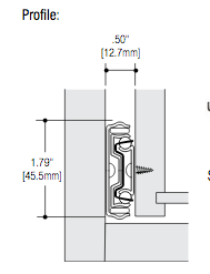 Knape & Vogt Side Mount Full Extension Soft-Close Drawer Slides - TT150