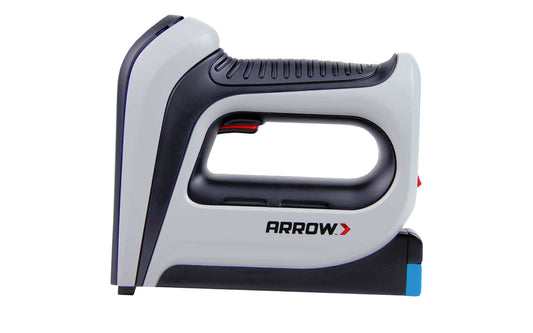 Arrow Cordless Electric Stapler T50DCD has an internal 3.6v lithium ion battery platform combines with Arrow’s new breakthrough design to deliver 500 full power shots on every full charge. Ideal for general repairs, professional uses, upholstery. Works with Arrow T50 Staples. Includes charger. 079055110217