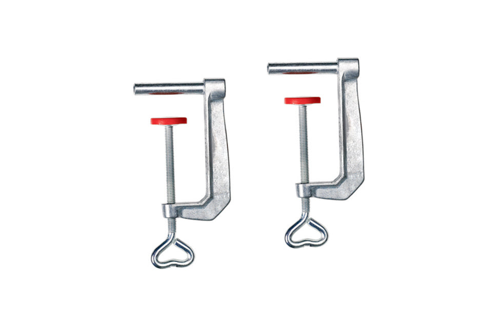 Bessey Tools - Table Mount Clamps - Securely attaches the clamp to the work surface. For creating a more "fixed” clamping system - Model No. TK-6 - Bessey table mounting clamps designed for Bessey Products KRE / KREV / KR / KRV / WS-3 / WS-6 / S-10. Sold as 2 clamps in one pack - 091162055021 - TK6