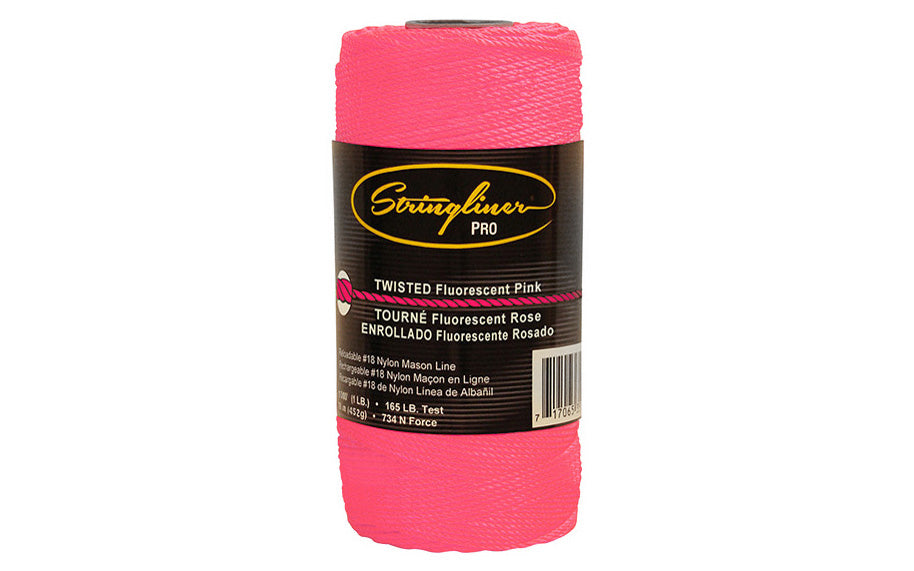 Stringliner Twisted Mason Line - Fluorescent Pink – Hardwick & Sons