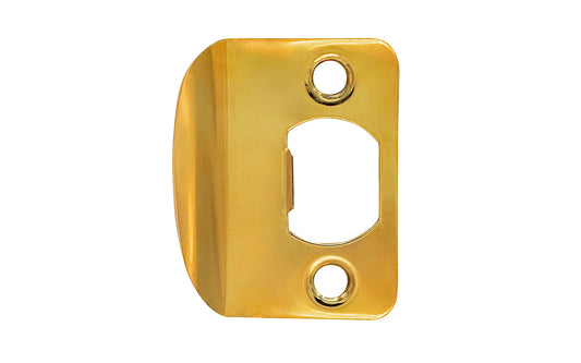 Vintage-style Hardware · Traditional & classic-style ~ For interior doors ~ Classic & traditional non-lacquered brass (will patina & age over time)  full lip door strike made of quality solid brass material. 2-1/4" High x 1-3/4" Wide overall size. Available in five different finishes. Includes two phillips flat-head screws