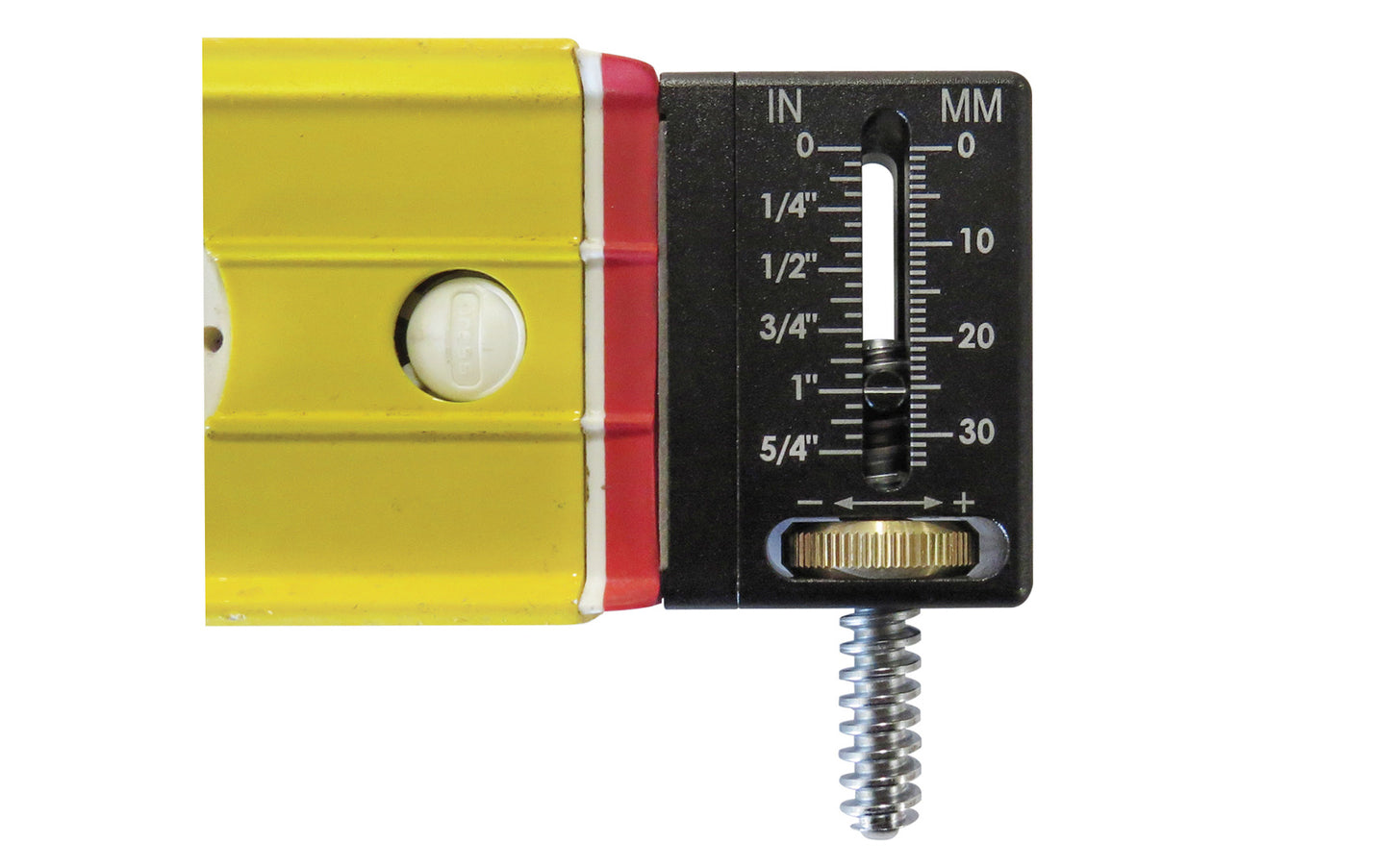 FastCap How Far Out? Universal Add-On Level Gauge - Model No. HOW FAR OUT - Fits Stabila 96 type levels & levels at least 2-3/8" tall