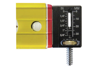 FastCap How Far Out? Universal Add-On Level Gauge - Model No. HOW FAR OUT - Fits Stabila 96 type levels & levels at least 2-3/8" tall