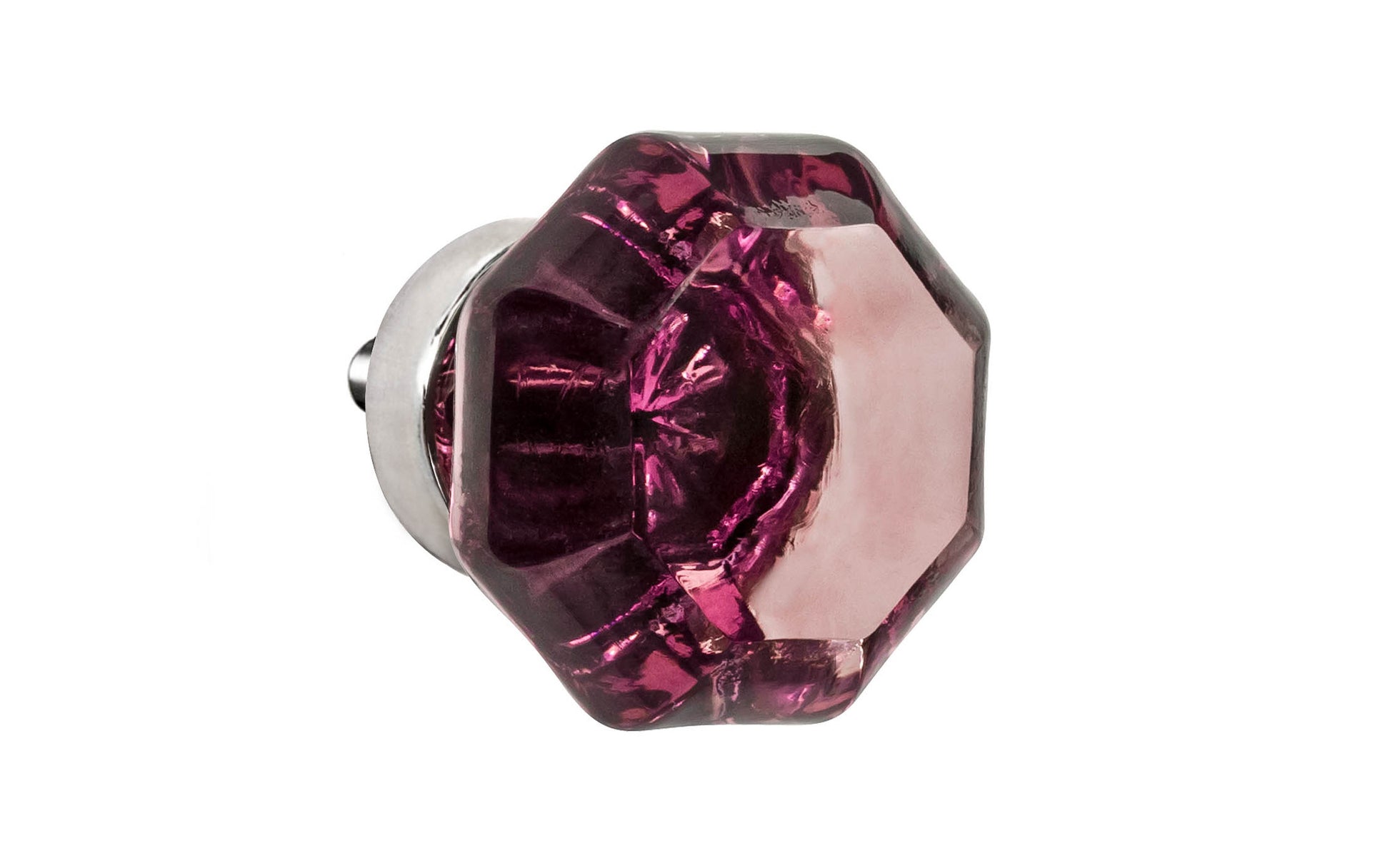 purple glass dresser knobs Luxury Diamond purple Crystal Drawer Knob Handle Glass Dresser Silver Pulls