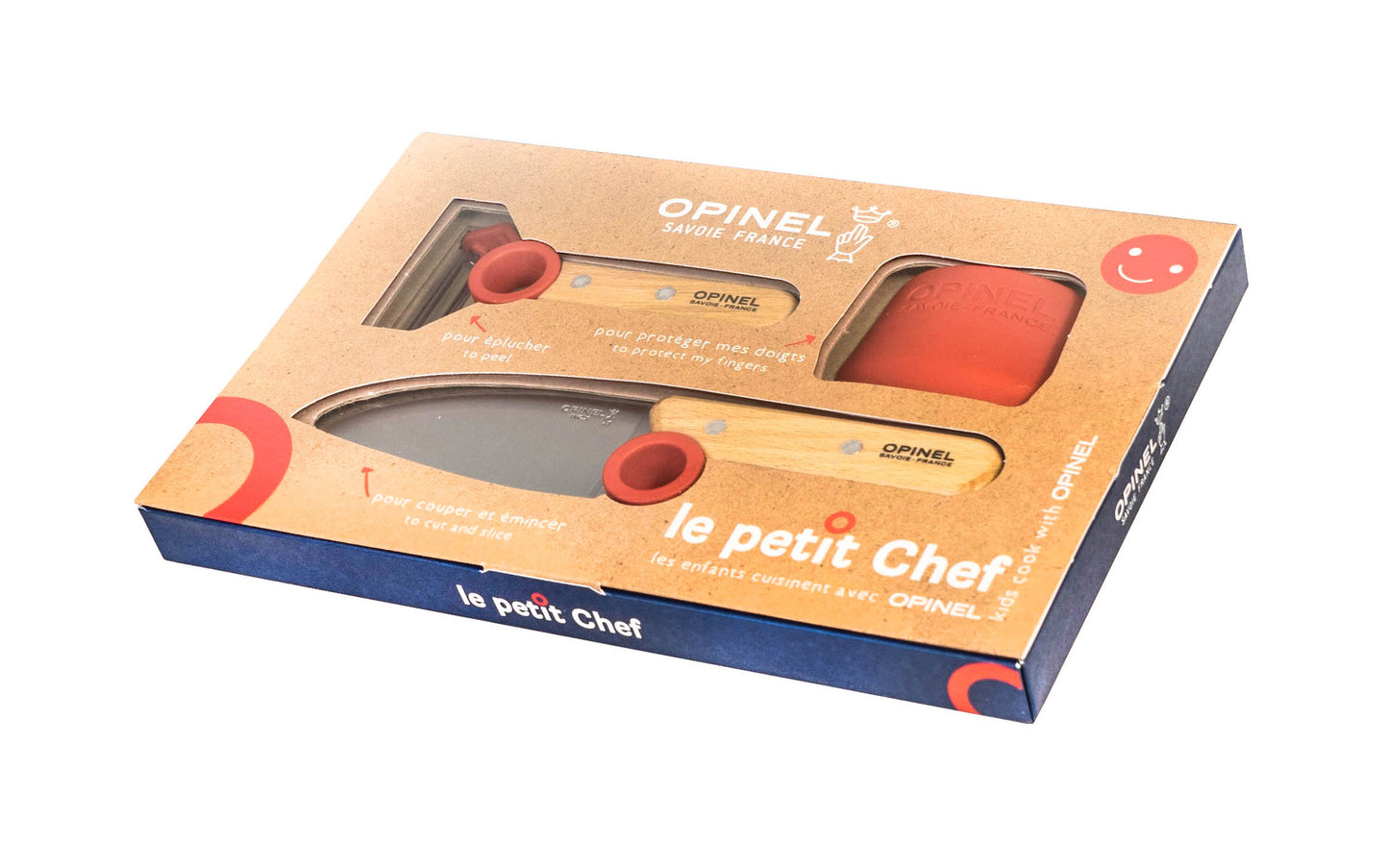Opinel Le Petit Chef Knife ~ Gift Box Set ~ Made in France 