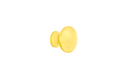 Solid Brass Flat-Top Mini Knob ~ 5/8" Diameter