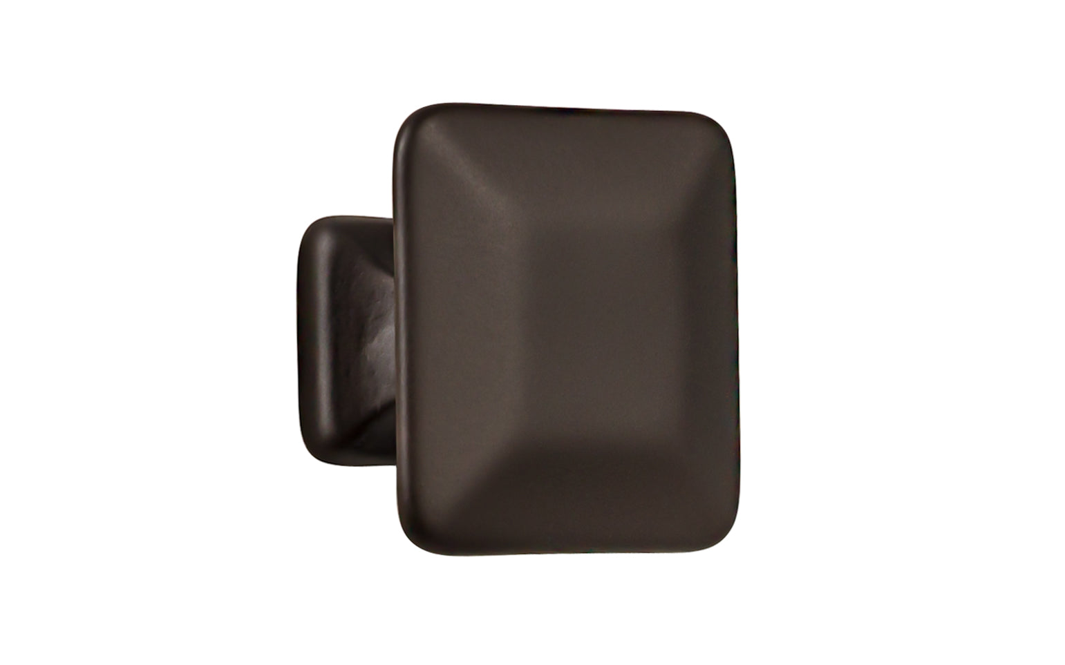 Vintage-style Hardware · Solid Brass Pyramid Shape Square Cabinet Knob ~ 1-1/4" size knob. Made of solid brass, this stylish knob has a smooth & weighty feel. Mission-style, Arts & Crafts style of hardware. Oil Rubbed Bronze Finish
